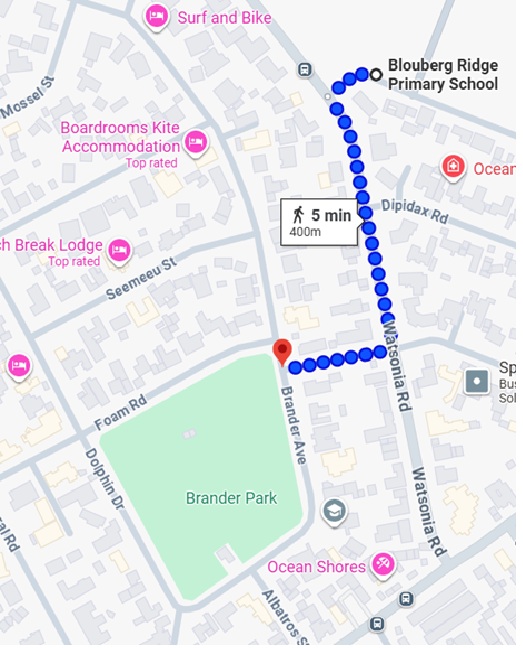 Map to Brander Road Park | Blouberg Ridge